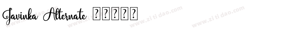 Javinka Alternate字体转换